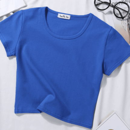 Stylish Cotton Blend Women's Summer Tee with Trendy Design