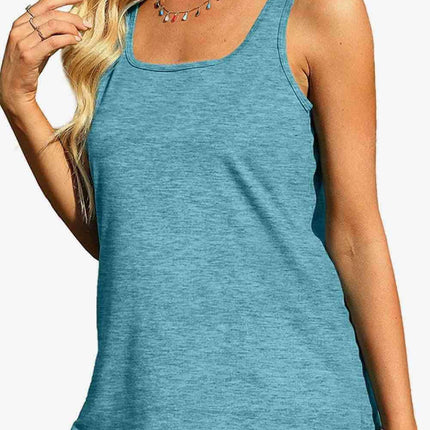 Stylish Curved Hem Square Neck Tank: Your Go-To Wardrobe Essential