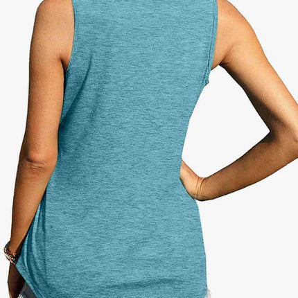 Stylish Curved Hem Square Neck Tank: Your Go-To Wardrobe Essential