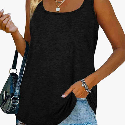 Stylish Curved Hem Square Neck Tank: Your Go-To Wardrobe Essential