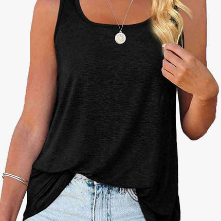 Stylish Curved Hem Square Neck Tank: Your Go-To Wardrobe Essential