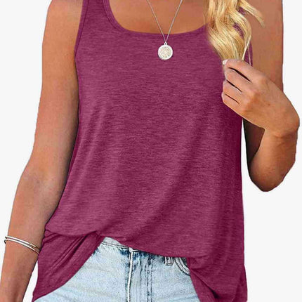 Stylish Curved Hem Square Neck Tank: Your Go-To Wardrobe Essential