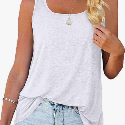 Stylish Curved Hem Square Neck Tank: Your Go-To Wardrobe Essential