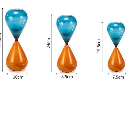 Stylish Dual-Tone Sand Timer Collection - Precision Hourglasses for 5, 15, 30, and 60 Minute Intervals - Très Elite