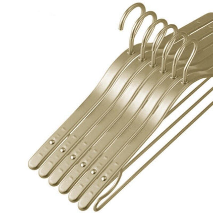 Stylish Eco-Conscious Aluminum Alloy Non-Slip Hangers - 5-Pack for Supreme Wardrobe Management