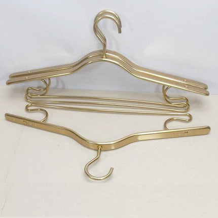 Stylish Eco-Conscious Aluminum Alloy Non-Slip Hangers - 5-Pack for Supreme Wardrobe Management