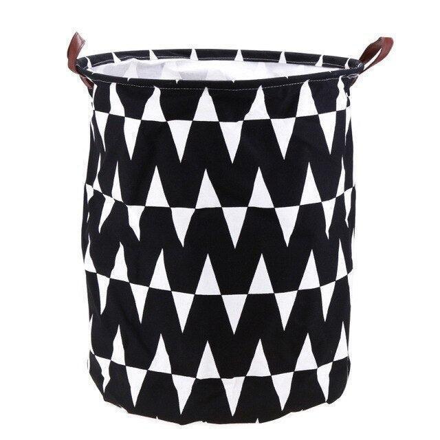 Stylish Eco-Friendly Foldable Cotton & Linen Laundry Basket for Organized Living