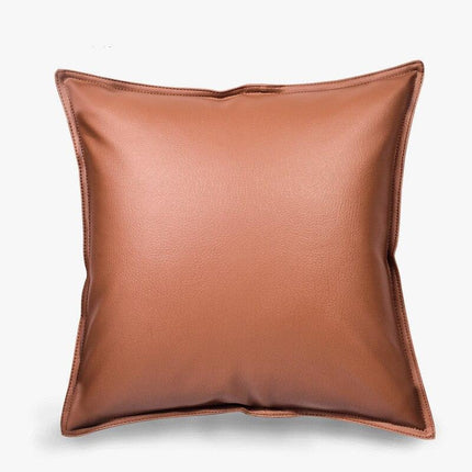 Stylish Faux Leather Cushion Cover - Elegant Accent for Modern Interiors - Très Elite