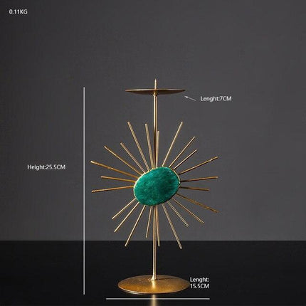 Stylish Gold and Glass Candlestick Holders for Luxurious Ambiance