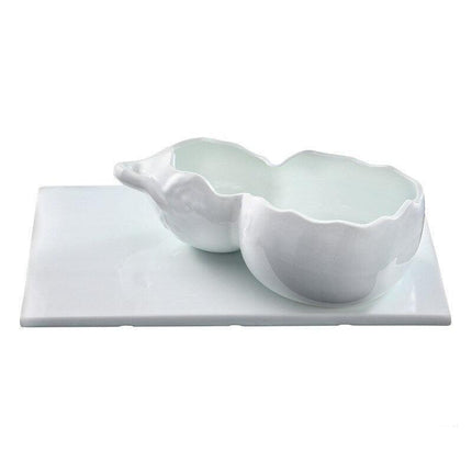 Stylish Gourd-Shaped Ceramic Tableware Set for Elevated Dining - Très Elite