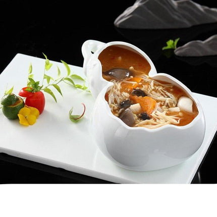 Stylish Gourd-Shaped Ceramic Tableware Set for Elevated Dining - Très Elite