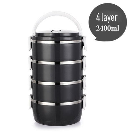 Stylish Insulated Stainless Steel Lunch Box with Travel Bag: Enjoy Warm Meals On-the-Go
