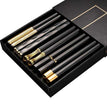 5 Pairs Black Mix