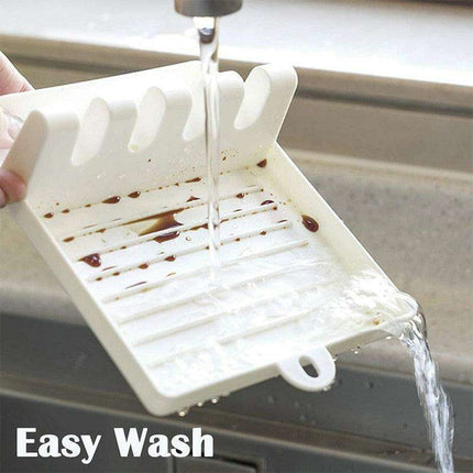 Stylish Kitchen Utensil Organizer with Spoon Rest and Spatula Holder - Très Elite