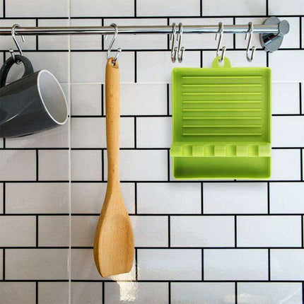 Stylish Kitchen Utensil Organizer with Spoon Rest and Spatula Holder - Très Elite