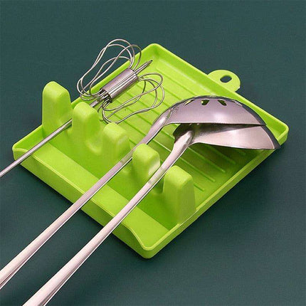 Stylish Kitchen Utensil Organizer with Spoon Rest and Spatula Holder - Très Elite