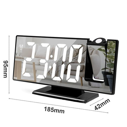 Stylish LED Projection Alarm Clock with Integrated Temperature Indicator - A Contemporary Organization Essential..