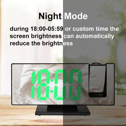 Stylish LED Projection Alarm Clock with Integrated Temperature Indicator - A Contemporary Organization Essential..