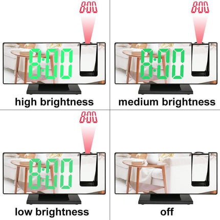 Stylish LED Projection Alarm Clock with Integrated Temperature Indicator - A Contemporary Organization Essential..