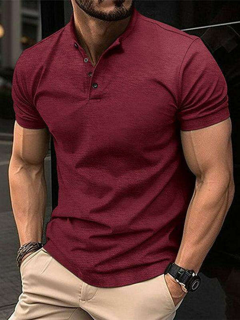 Stylish Men's Henley Neck Polo Shirt: The Ultimate Wardrobe Essential
