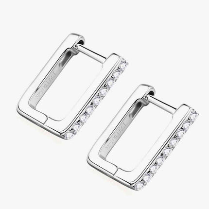 Stylish Moissanite Geometric Earrings: Timeless Sophistication for Any Event