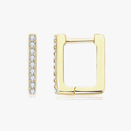 Stylish Moissanite Geometric Earrings: Timeless Sophistication for Any Event