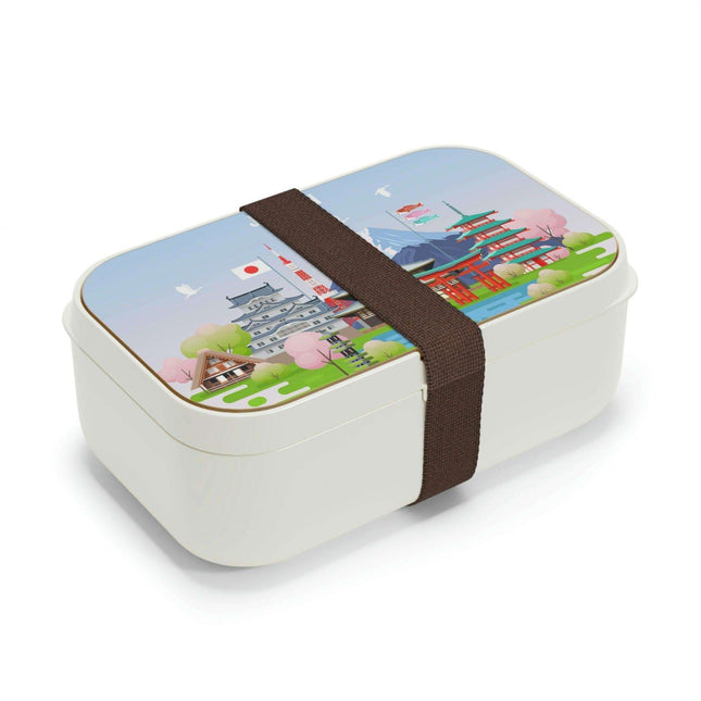 Stylish Personalized Bento Lunch Box with Chic Wooden Cover - Ideal for Meals on the Move