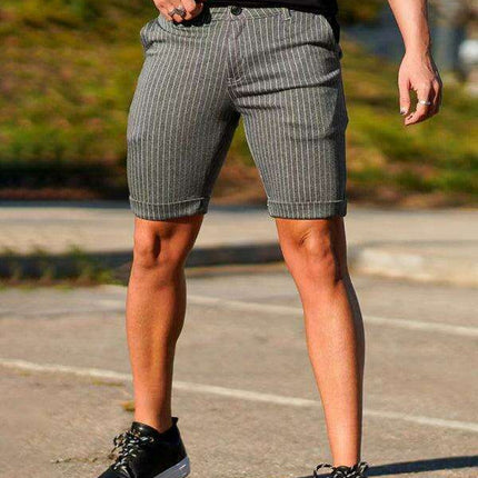 Stylish Plus Size Plaid Skinny Shorts for Men: Comfort Meets Trend - Très Elite