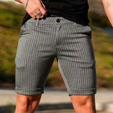 Stylish Plus Size Plaid Skinny Shorts for Men: Comfort Meets Trend - Très Elite