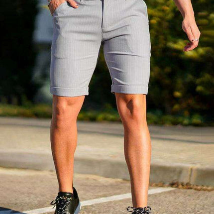 Stylish Plus Size Plaid Skinny Shorts for Men: Comfort Meets Trend - Très Elite