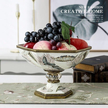 Stylish Resin Fruit and Vase Set for Contemporary Home Decor - Très Elite