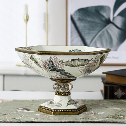 Stylish Resin Fruit and Vase Set for Contemporary Home Decor - Très Elite