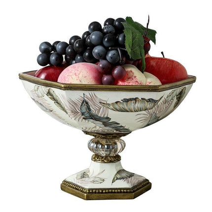 Stylish Resin Fruit and Vase Set for Contemporary Home Decor - Très Elite
