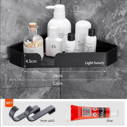 Stylish Rust-Proof Aluminum Bathroom Caddy with Superior Water Drainage