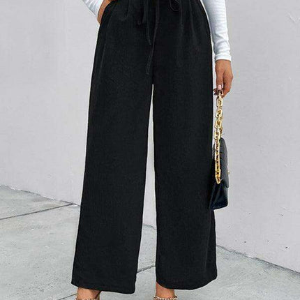Stylish Serenity: Distinctive Printed Wide Leg Trousers for Trendsetting Women - Très Elite