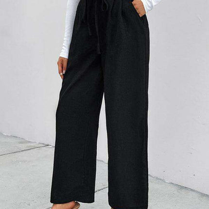 Stylish Serenity: Distinctive Printed Wide Leg Trousers for Trendsetting Women - Très Elite