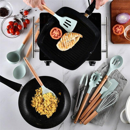 Stylish Silicone Cooking Utensils Set for an Elevated Kitchen Experience - Très Elite