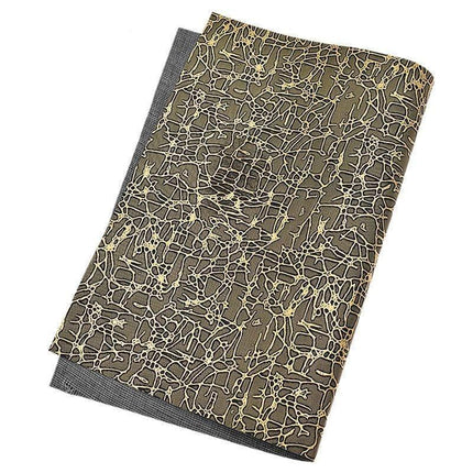Stylish Striped Grid A4 Faux Leather Fabric for Trendy DIY Projects - Très Elite