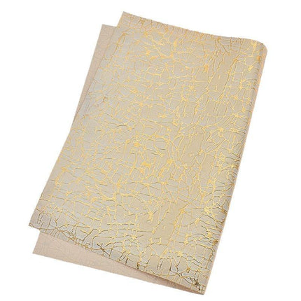 Stylish Striped Grid A4 Faux Leather Fabric for Trendy DIY Projects - Très Elite