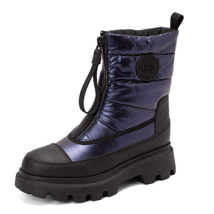 Stylish Winter Wonderland Women's Snow Boots with Luxurious Fur Lining - Stay Warm and Fashionable! - Très Elite