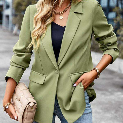 Stylish Women's Petite Blazer - Essential Piece for Autumn-Winter Wardrobe - Très Elite
