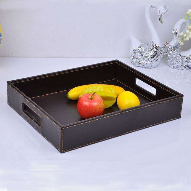 Stylish Wooden Rectangular Serving Tray for Elegant Dining Experiences