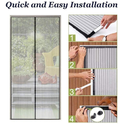 Summer Breeze Magnetic Door Screen - Effortless Insect Defense for Every Room - Très Elite