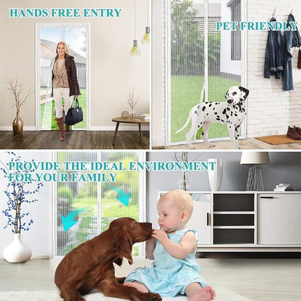 Summer Breeze Magnetic Door Screen - Effortless Insect Defense for Every Room - Très Elite