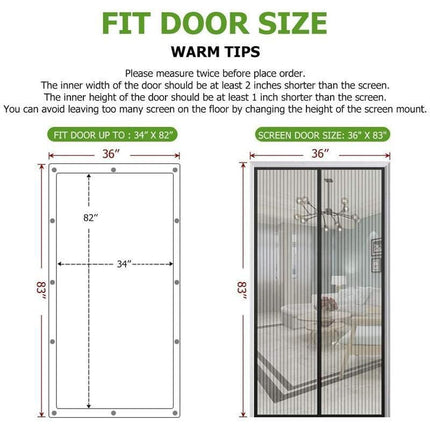 Summer Breeze Magnetic Door Screen - Effortless Insect Defense for Every Room - Très Elite