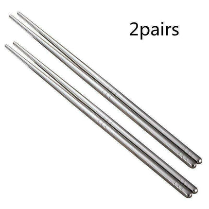 Sushi Delight: Premium Korean Stainless Steel Chopsticks for an Elevated Dining Experience - Très Elite
