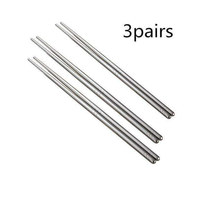 Sushi Delight: Premium Korean Stainless Steel Chopsticks for an Elevated Dining Experience - Très Elite