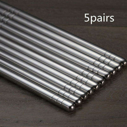 Sushi Delight: Premium Korean Stainless Steel Chopsticks for an Elevated Dining Experience - Très Elite
