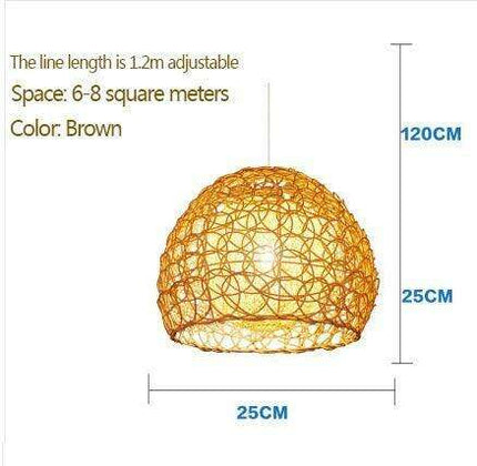 Sustainable Bamboo Chandelier Pendant Light - Stylish Illumination for Dining Areas..