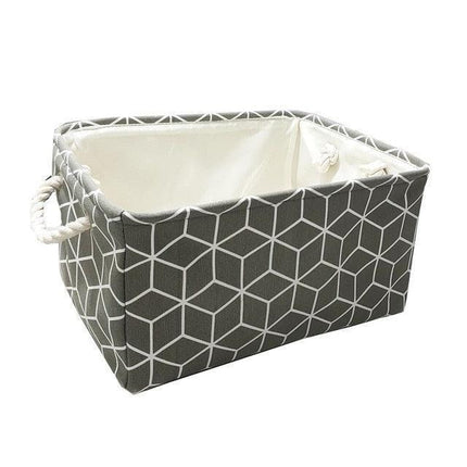 Sustainable Foldable Cotton Storage Bin for Home Organization - Très Elite